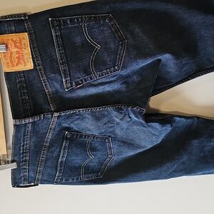 Levi's 504 Dark Wash 34x30 Straight Leg Jeans